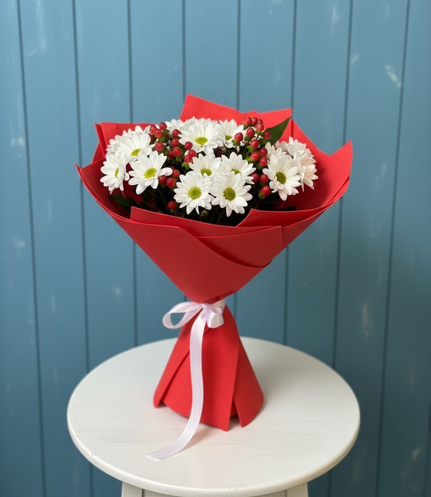 Букет цветов из: Хризантемы в Большие Парфенки