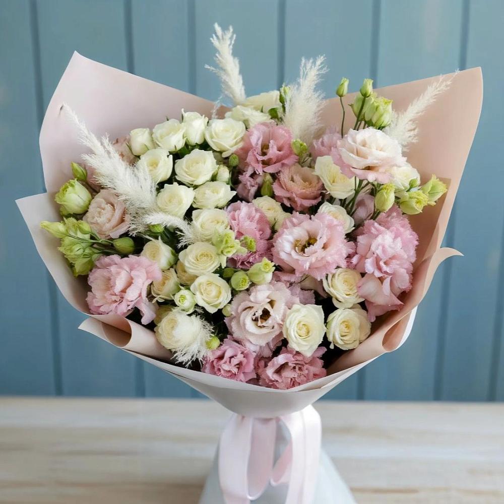 Букет цветов из: Альстромерии и Розы в Большие Парфенки