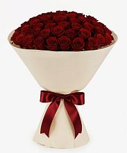 Букет 101 Бордовая роза Блэк Бакарра в Большие Парфенки