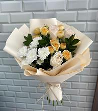 Букет цветов из:  Розы и Хризантемы в Большие Парфенки