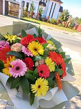 Букет цветов из:  Герберы #REPLACE_PRED# Большие Парфенки