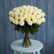 Букет 51 Белая роза Эдлесс Лав #REPLACE_PRED# Большие Парфенки