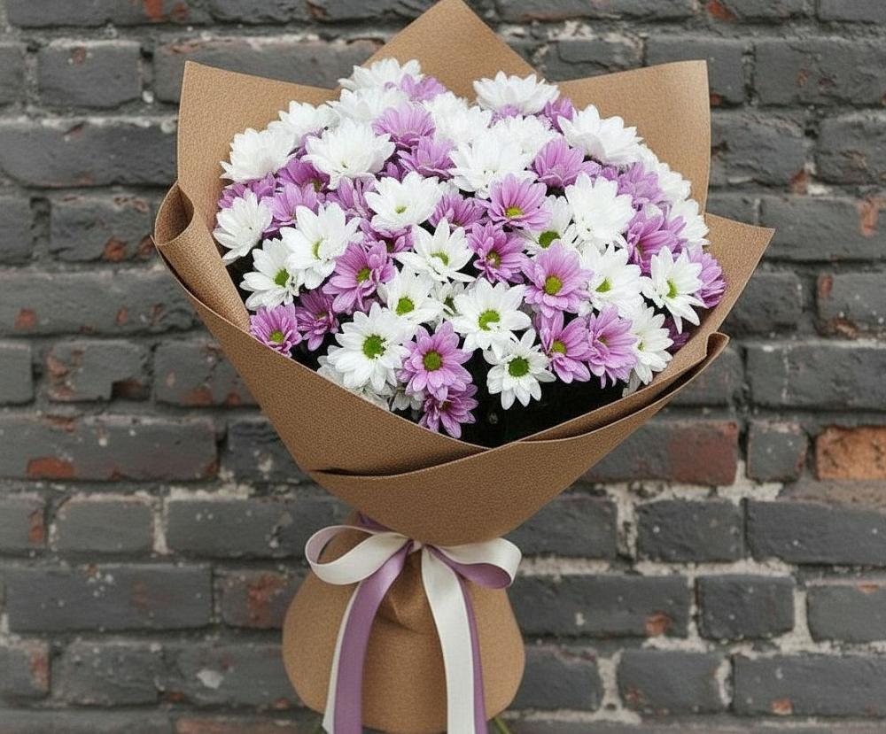 Букет цветов из: Хризантемы в Большие Парфенки