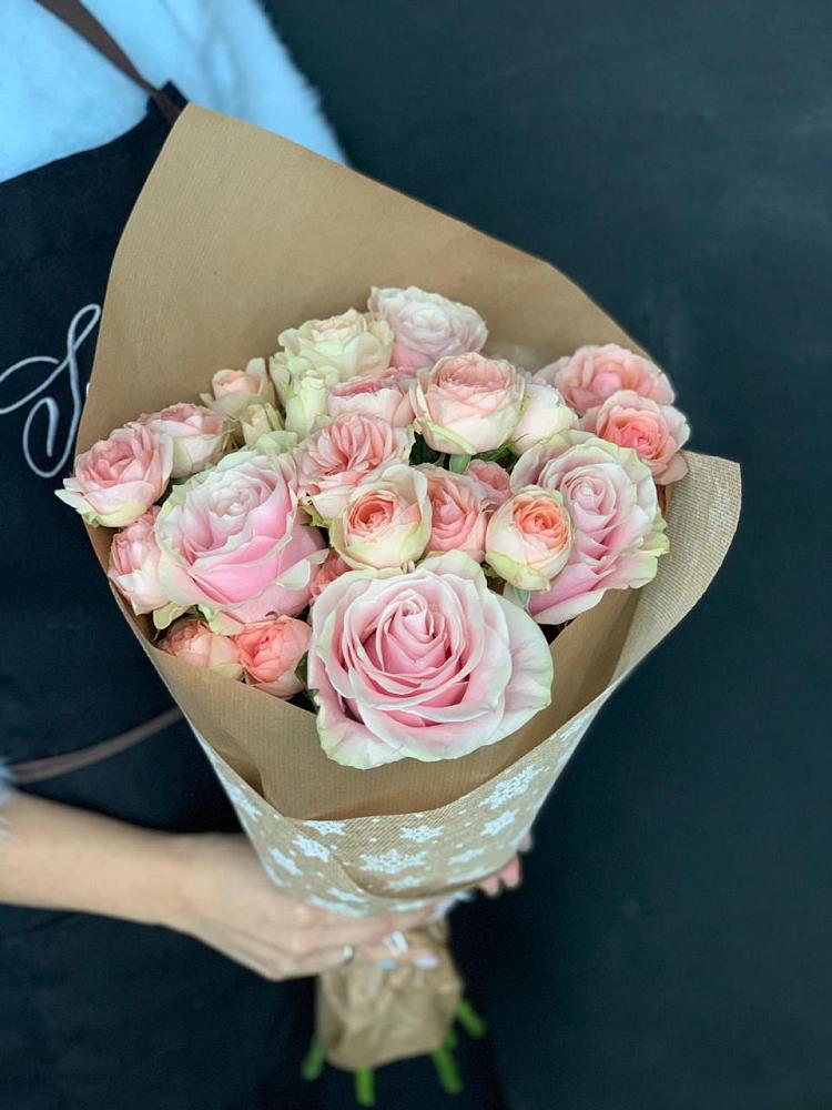 Букет цветов из: Хризантемы и Розы в Большие Парфенки