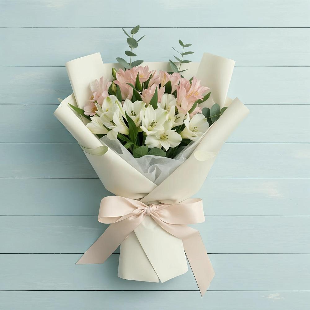 Букет цветов из: Альстромерии в Большие Парфенки