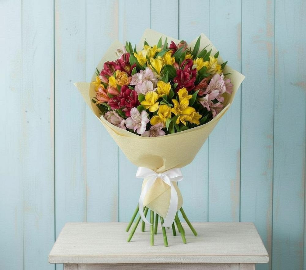 Букет цветов из: Альстромерии в Большие Парфенки