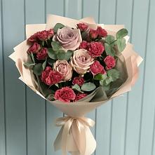 Букет цветов из:  Гвоздики и Розы #REPLACE_PRED# Большие Парфенки